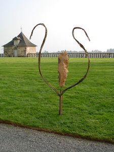 exposition sculptures pierre et vegetales